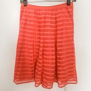 Anthropologie Maeve pink skirt with pockets